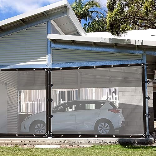 Lona transparente con ojales impermeable de 0,12 mm para ventanas y balcones 3