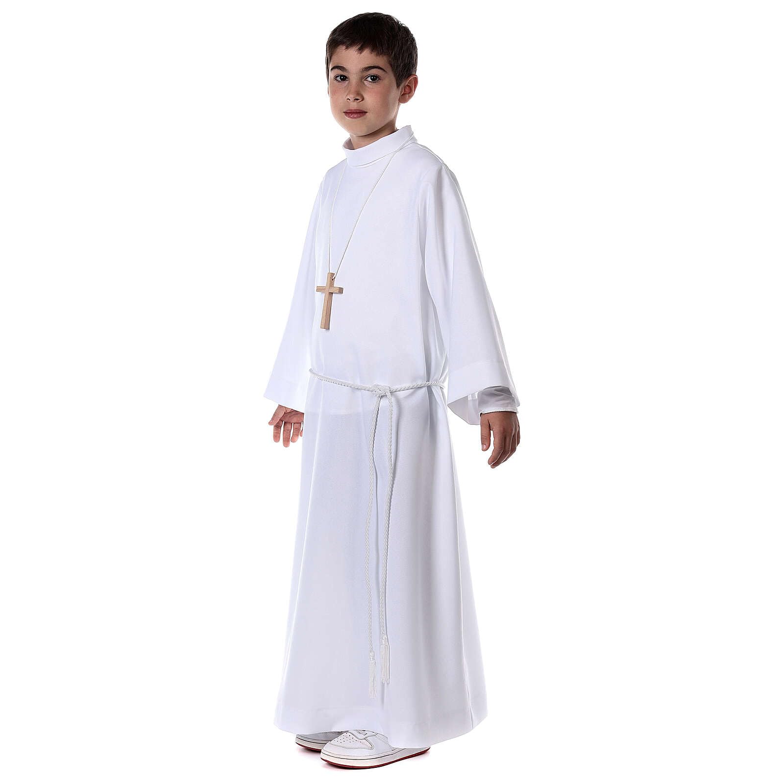 Holyart Abiti Prima Comunione: Abito Prima Comunione Unisex Bianco