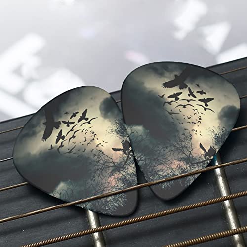 Ensemble de 12 médiators de guitare Night Crow pour guitare acoustique, guitare électrique, contrebasse, ukulélé - Les Beatles, Paul McCartney, John Lennon, RIngo Starr, George Harrison Ensemble de 12 médiators de guitare Night Crow pour guitare acoustique, guitare électrique, contrebasse, ukulélé – Image 8