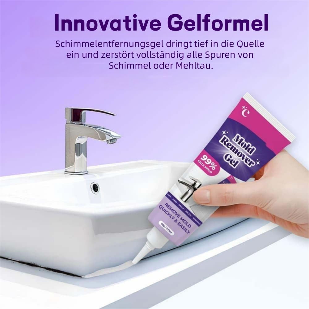 nuro clean Leistungsstarkes Haushaltsreinigungsgel - Schimmel, Kalk & Flecken entfernen, Geruch entfernen, für Fliesenfugen Bad & Küche