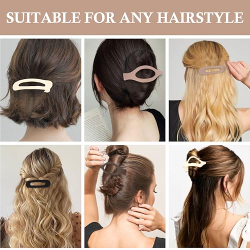 Set de 8 pinzas para cabello antideslizantes grandes miniatura 6