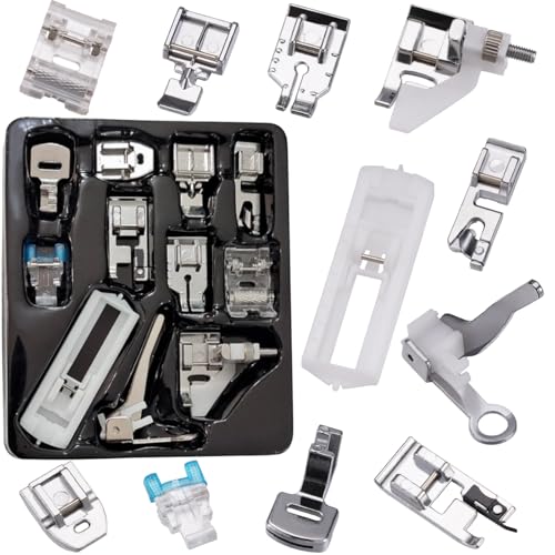 Kit de 11 Piezas de Prensatelas Multiusos para Máquina de Coser