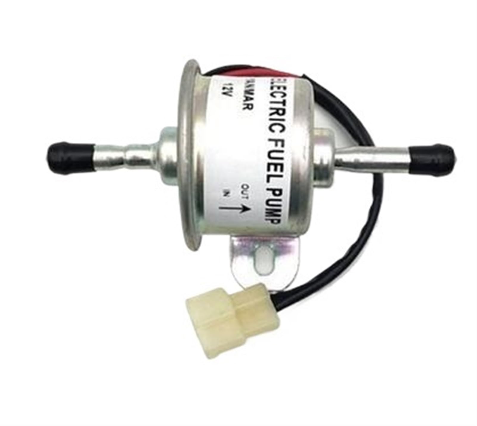 Nxvodcfys 12V White Plug Universal Diesel Petrol Gasoline 12V Electric Fuel Pump Hep-02A Low Pressure Fuel Pump Diesel Pump For Carburetor Motorcycle Atv