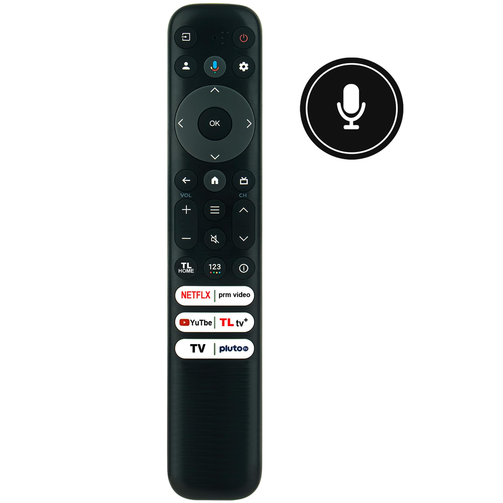 Google Remote Voice Bluetooth Remote Control For EKO K60USG 4K UHD OLED ...