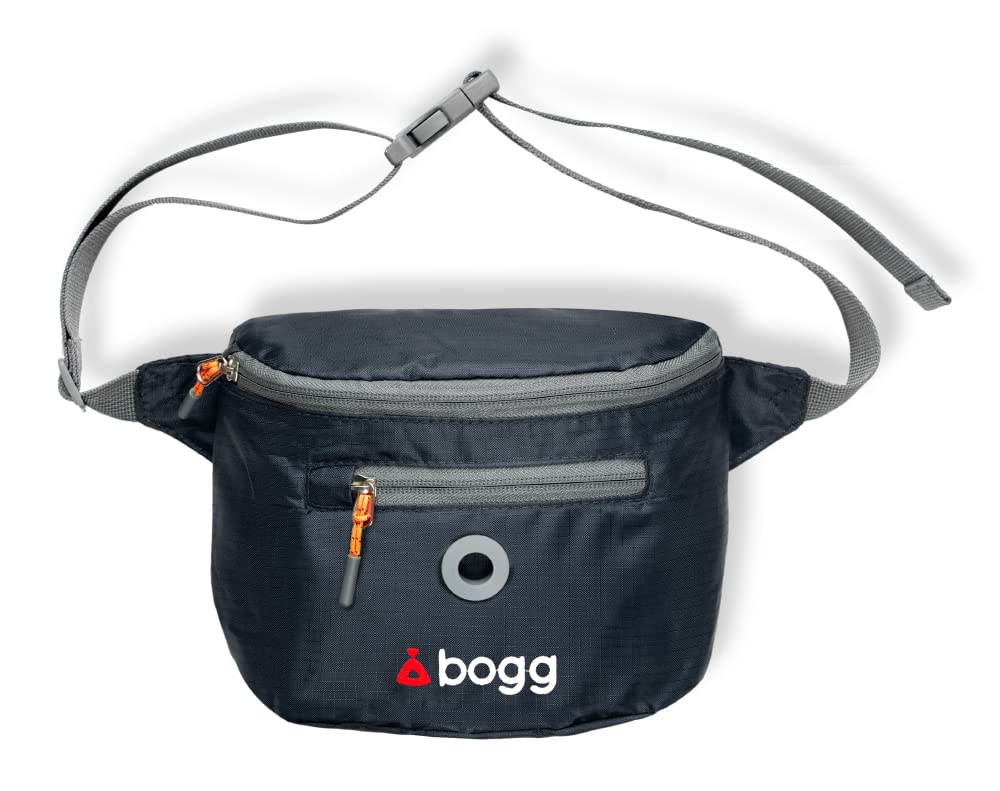 Bogg Oscar Grey Dog Walking Waste Carrier. Worn As A Bumbag Or On The Shoulder. Poop Bag Dispenser. Lightweight.