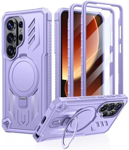 Samsung Galaxy S26-Ultra�pFNTCASE�P�[�X:���C�L�b�N�X�^���h�����O�z���_�[�t��|�t�����g�t���[��2��|�����X�N���[���v���e�N�^�[�~���^���[�O���[�h�����h�~�ی�t�H���P�[�XS26�E���g���p(�p�[�v��)