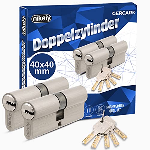 GERCAR - Pro - Lot de 2 cylindres profilés, à fermeture identique...