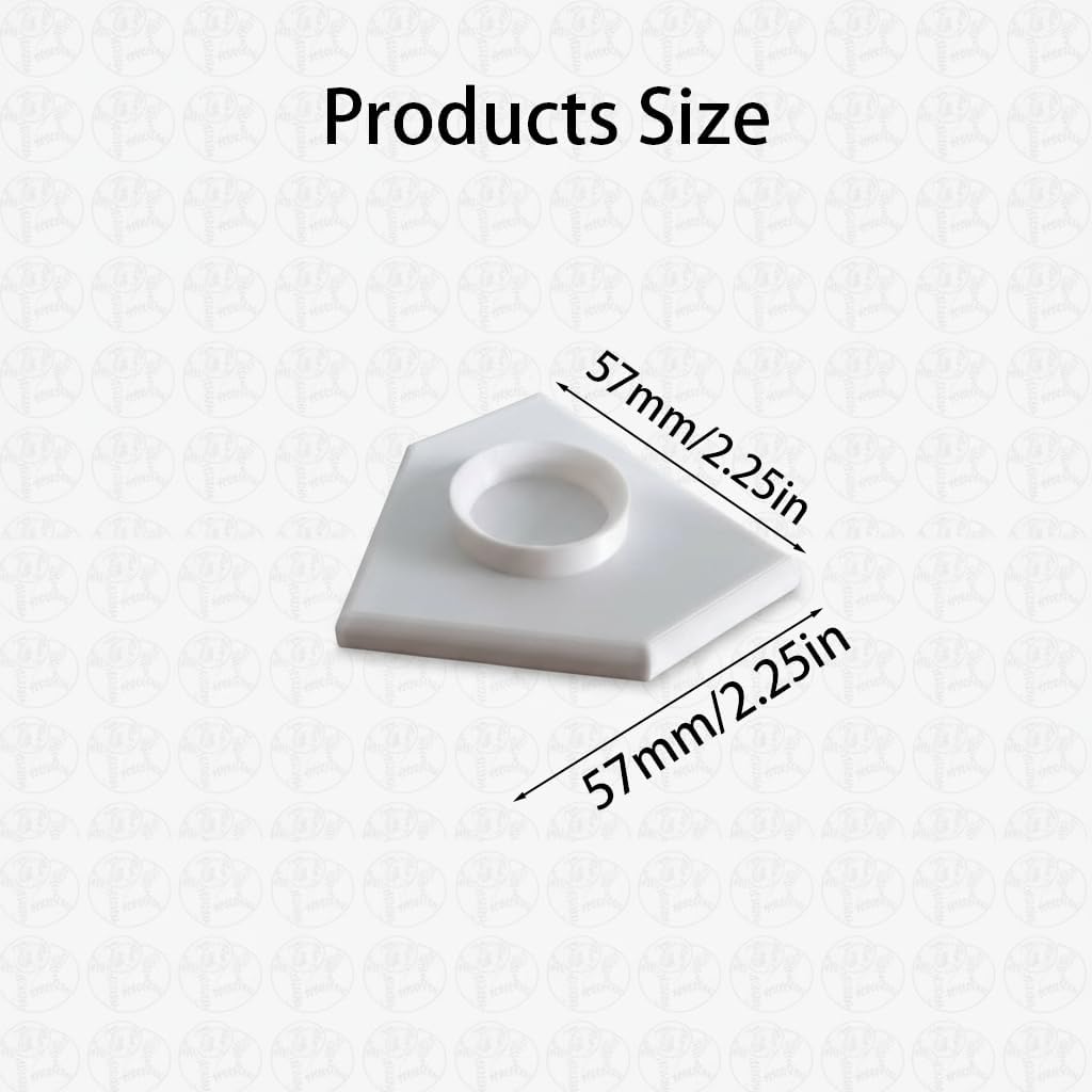 Baseball Display Stand 3-Pack - Sporty Style Desktop Holder for Baseballs, Desk & Office Decor Accessories (White) image 2