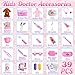 Girl Toys Doctor Kit for Toddlers 3-5 with Plush Dog, 39 PCS Kids Vet Play Set with Heartbeat Sound Stethoscope & Dress Up Toddler Doctor Costume & Hat, Pretend Play Pet Vet Toy for Girls Gifts