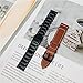 YEEJOK Vivoactive 6/5/3 Bands for Men Women, 20mm Watch Bands Replacement Metal + Leather Compatible for Garmin Venu/Venu Sq/Venu 2 Plus/Vivoactive 3 Music/Forerunner 645/245 Smartwatch-Silver+Black