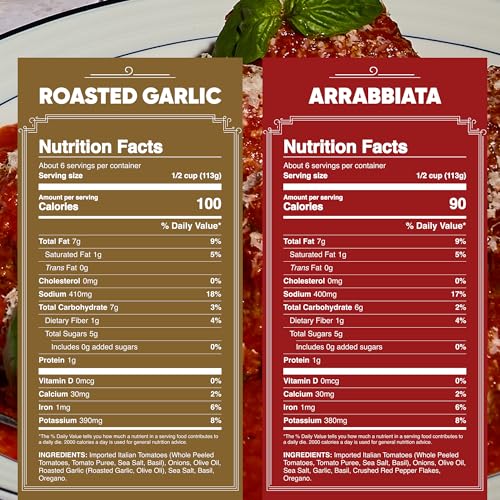 Image of Carbone Roasted Garlic, Marinara, Arrabbiata, Tomato Basil Variety 4 Pack | Italian Tomato Sauce, Fresh & All-Natural Ingredients, Vegan, Non-GMO, Gluten Free, Low Carb, No Added Sugar or Preservatives