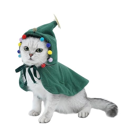 Hueyaus犬服 ペット服 コスプレ クリスマス サンタクロース コスチューム 着ぐるみ サンタ帽 ペットウエア ドッグウェア 二足歩行 仮装 変装 変身 かわいい 猫用 猫服 秋 冬 プレゼント ギフト 記念撮影 パーティー 新年 お祝い おしゃれ 人