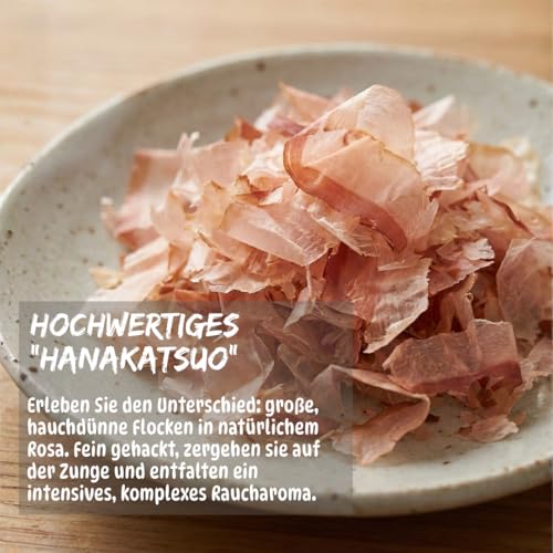 Umami Katsuobushi Bonitoflocken 40g - Authentisches Hanakatsuo - Nachhaltiger Fischfang, Langsam Getrocknet - Ideal für Dashi-Brühe, Takoyaki & Okonomiyaki
