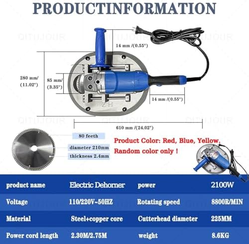 Electric Dehorner for Cattle Sheep, Electric Cattle Dehorner, 1900/2100W Painless Dehorner for Goats, 8800r/min, No Lubrication Required, 2s Cut, for Veterinary, Farm, Ranch Animal(2100W) - 2