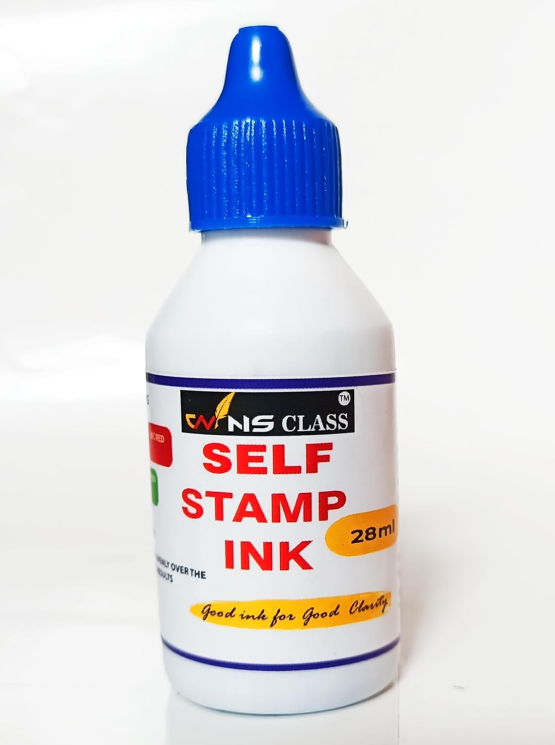 Stamp Ink for Self Ink and Reinking for All Stampads (28ml) (Pack of 1) (Blue).Stamp Office Stamp Pad Blue 1 Oz Reinking Inks for All Stamp Pads