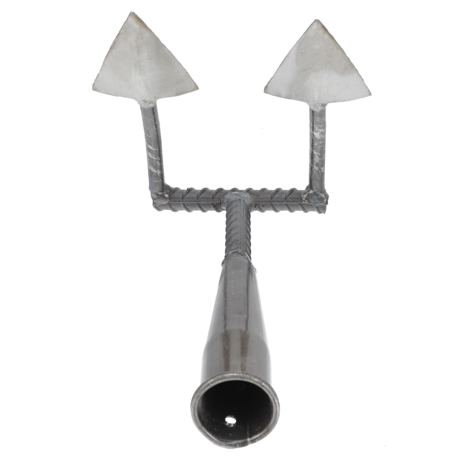 Mikikit Azada Triangular Para Jardinería y Cultivo, Accesorio De Cabeza Resistente, Herramienta Para Tierra y Abonar, Afilado Para Doble Surco, Útil Huertos y Jardines