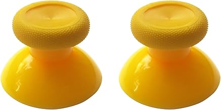 OSTENT 6 x Reemplazo de la tapa del Stick analógico de colores Compatible para el Controlador Microsoft Xbox One - Color Amarillo