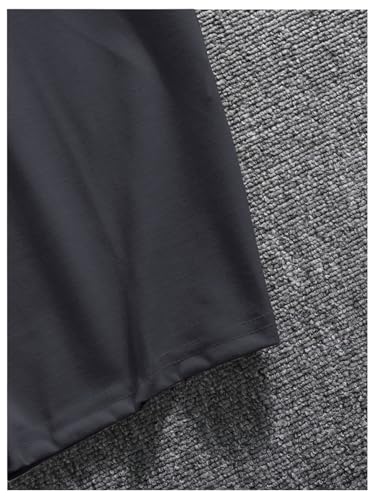 GORGLITTER Men's Oversized T Shirt Letter Graphic Short Sleeve Drop Shoulder Crewneck Tee Tops3