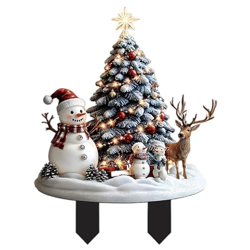 REOZIGN Statuetta Pupazzo Di Neve Babbo Natale, Figure Di Anime Pupazzo Di Neve Babbo Natale 20 Cm/7,9 Pollici Modello in PVC Statua Ornamento Regali (B)