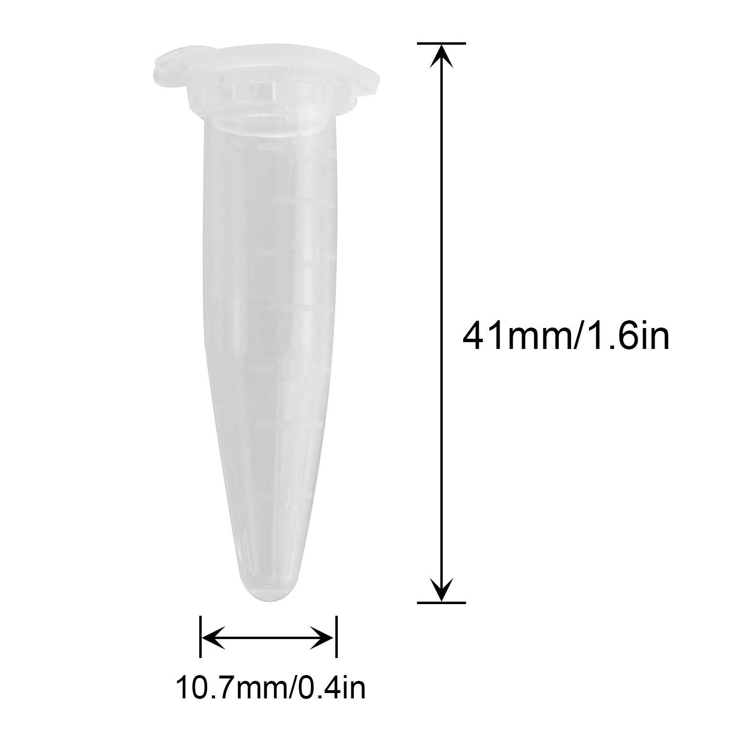 100 Flaconi Reazione 1,5ml - Tubi Microcentrifuga Con Tappo - Foto 4