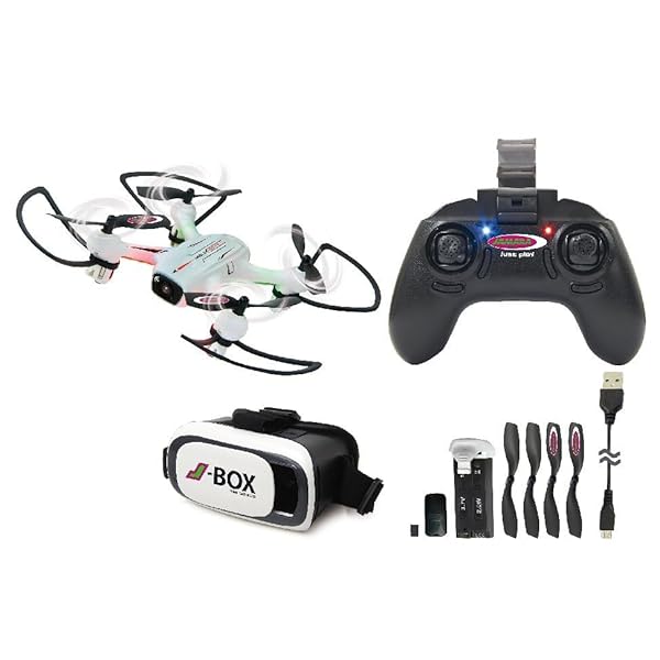 JAMARA 422029 - Angle 120 Altitude HD Wifi VR, inkl. VR-Brille, Altitude Hold Adjustment, Kompass/Flyback, Track following - Flugbahn-Planung-Modus,120° Weitwinkel-Kamera,Unterspannungswarnung,40 KM/h – Bild 8