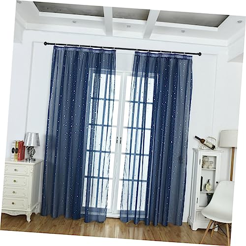 Cortinas transparentes de gasa con brillo plateado para ventanas elegantes 3
