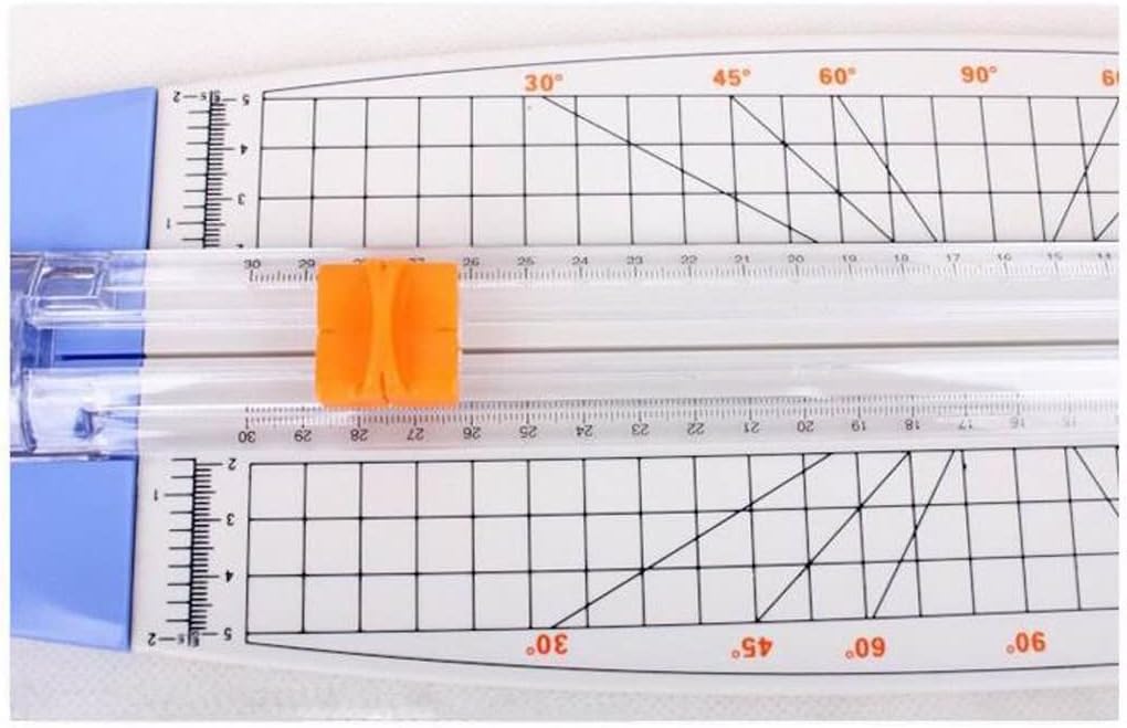 WSJIE Paper Guillotine with Rulercutting Machine Paper Cutter Paper Trimmer Handmade Slitter (Color : Blue, Size : 41x13x5 cm) : Office Products