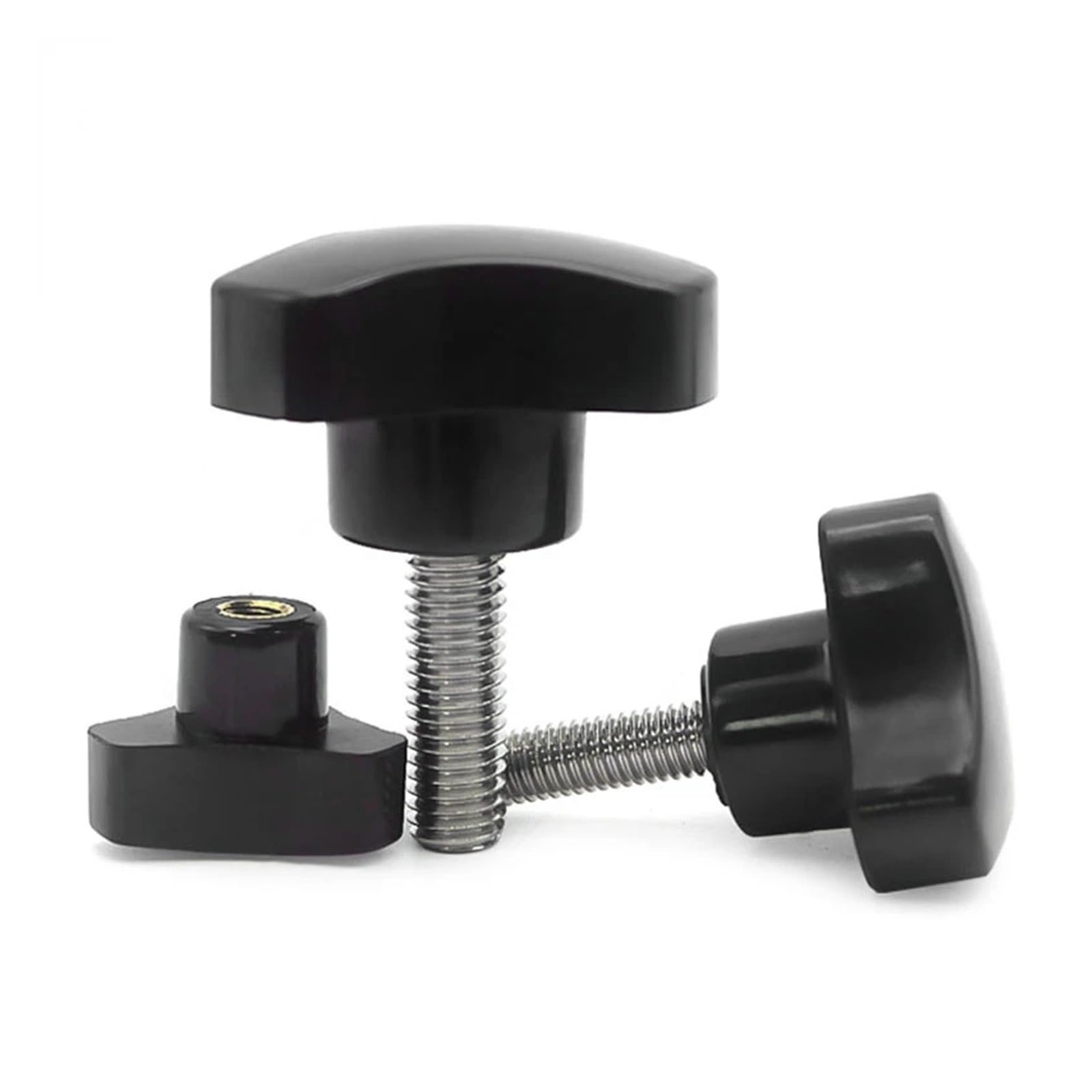 M4 M5 M6 M8 Vite a testa stellare Vite di serraggio Vite a testa zigrinata in plastica di nylon Bullone con manopola for attrezzature industriali(10mm,M6)