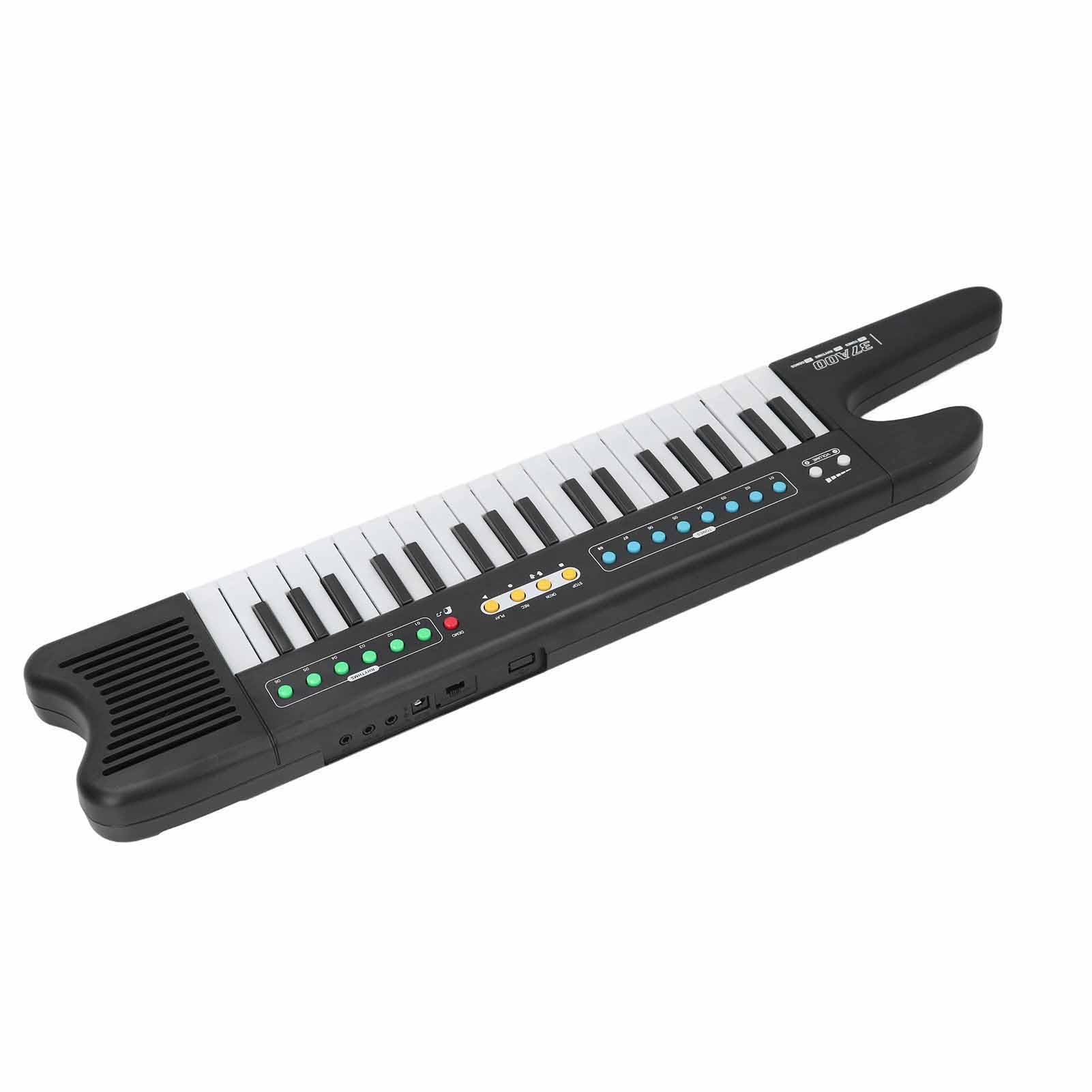 Tastiera per per Bambini, Elettronica a 37 Tasti con Microfono, Tastiera Musicale per Bambini Modalità Didattica Funzione di Registrazione Giocattolo Educativo per l'apprendimento Precoce