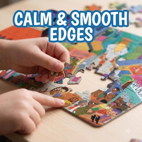 Image of The Curious Bees - Seek & Spot Puzzle & Game - Bazaar Puzzle | 60 Pieces + 10 Seek Cards | Gifts for Boys and Girls Ages 4-8 | BIS Approved | Made in India