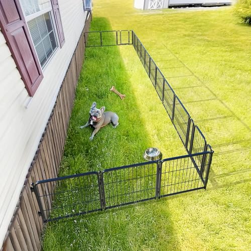 Image of FXW Rollick Dog Playpen with Anchor Kit (Pack of 4) - 24 Inch 16-Panel Dog Pen for Small & Medium Dogs, Stable & Safe Indoor /Outdoor Play│Patented