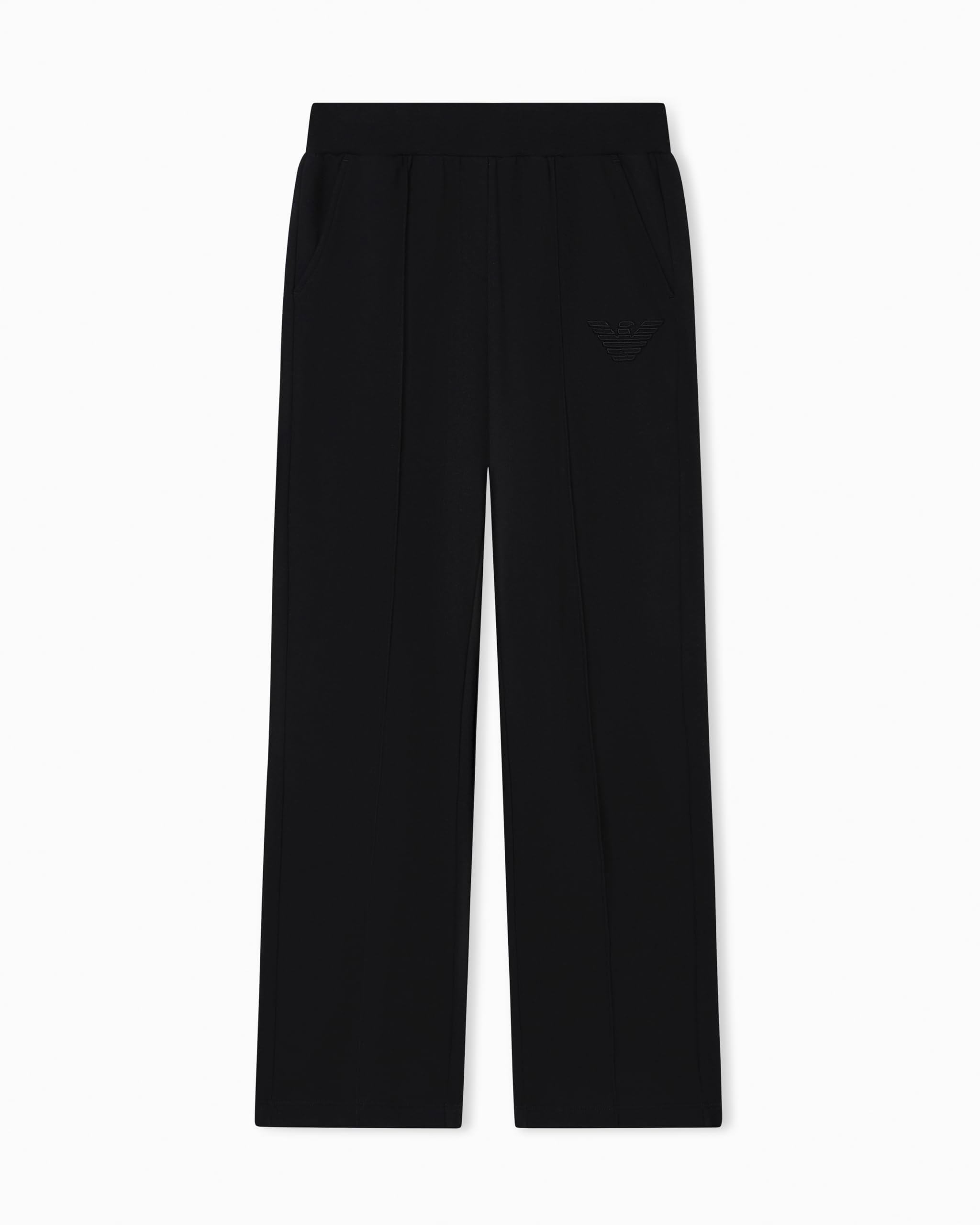 EMPORIO ARMANI Woman's Iconic Terry Loose FIT Pants Black XL