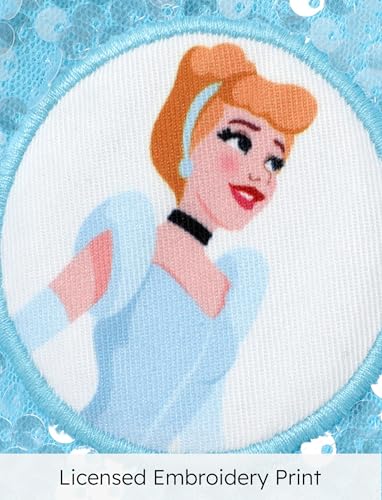 Disney Princess Jacket Jaqueta bomber infantil para meninas de 2 a 6 anos, Azul, 3-4 Anos