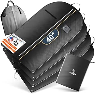 FiRiO® pokrowiec na ubrania z uchwytem do noszenia + SCHUHSACK - worek na ubrania premium z zamkiem błyskawicznym - torba na garnitur, torba na ubrania, torba biznesowa, pokrowiec na ubrania, pokrowiec na ubrania, pokrowiec na ubrania, na i do