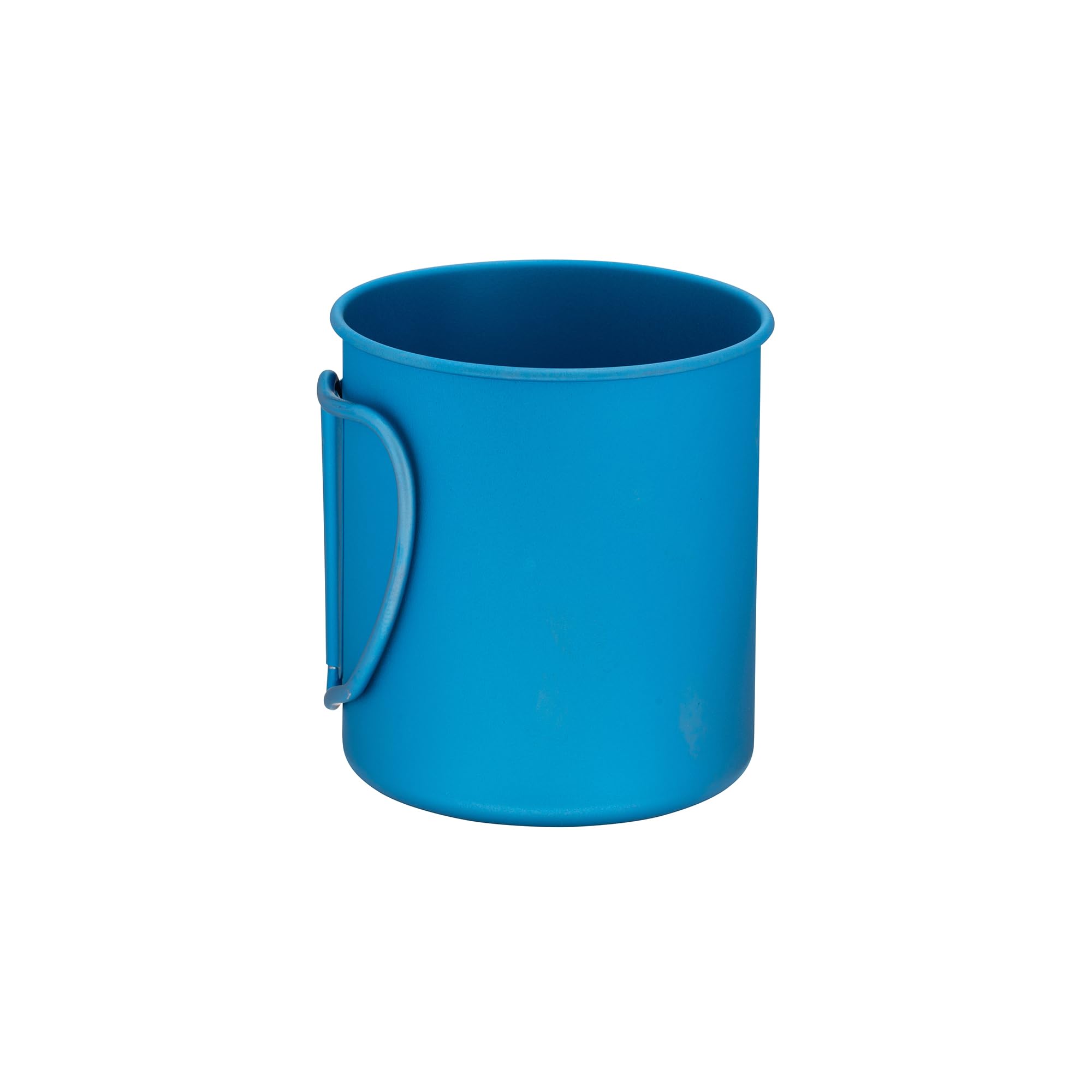 Snow Peak Titanium Single Walled Mug 450ml, Blau, Ultraleichter japanischer Titanbecher für Camping & Outdoor