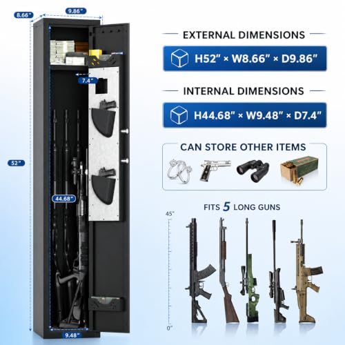 Image of 2-3 Biometric Gun Safe for Rifles and Pistols