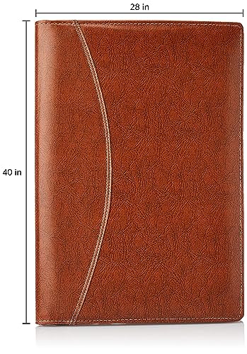 Image of COI Expandable PU Leather File Folder 20-Leaf Certificate & Document Organizer, Legal-Size Portfolio with Multiple Pockets, Reinforced Stitching, Professional Office & Travel Document Holder (Approx.)