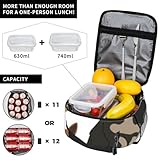 verschiedene Arten von kleinen, mittelgroßen und großen Mischlingshunden, isolierte Lunchtasche für Männer und Frauen, große, tragbare, wasserdichte und wiederverwendbare Thermo-Lunchbox mit Taschen f