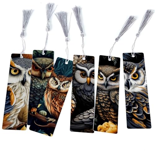 Marque-page Hibou Pompon Idéal Cadeau Lecteur