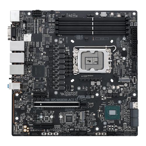 PRO WS W680M-ACE SE Scheda madre Intel Micro ATX, DDR5 LGA 1700, 8 SATA 6Gb/s, 2 slot M.2, 2 Ethernet Intel 1Gb/s, DisplayPort, HDMI, USB 3.2 Gen 2 e Type-C - Scheda madre - Immagine 2