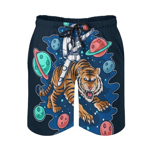 Maillot de bain séchage rapide et imprimé space tiger original avec cordon S - 4