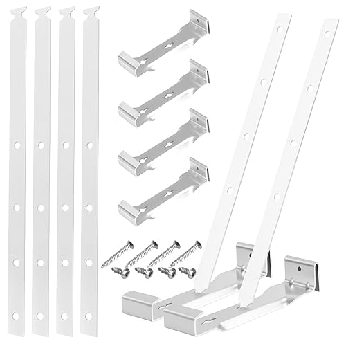 10 Sets 6 Inch Aluminum Gutter Hangers with 10.6 Inch