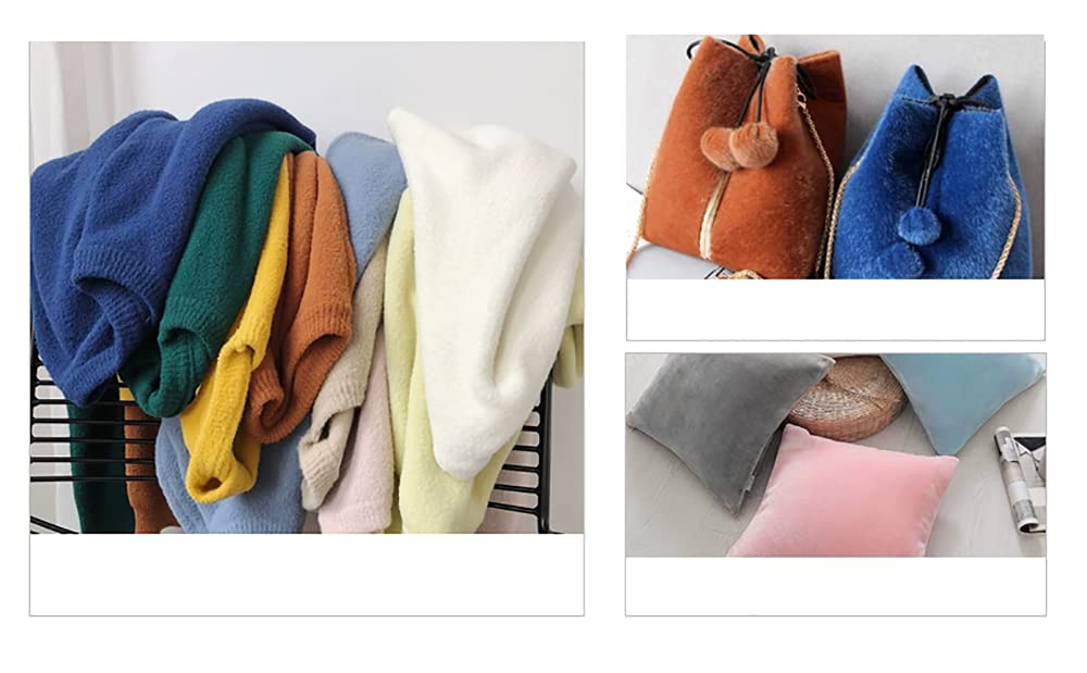 Fioletowa krótka pluszowa tkanina sztuczne futro materiał patchwork pluszowa tkanina na tło rękodzieło szalik DIY szycie ręcznie robione lalki poduszka poduszki do siedzenia, 160 * 50 cm (rozmiar: 1,6 m * 1 m)