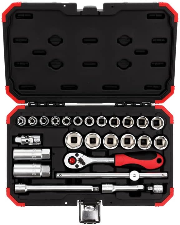GEDORE-R59003026 RED Socket Set 3/8 size6-24mm 26pcs