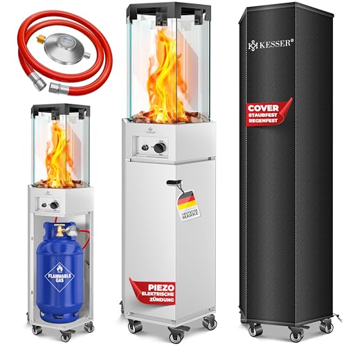 KESSER® Gasheizstrahler 4/8 kW Gas Piezozündung Heizung +...