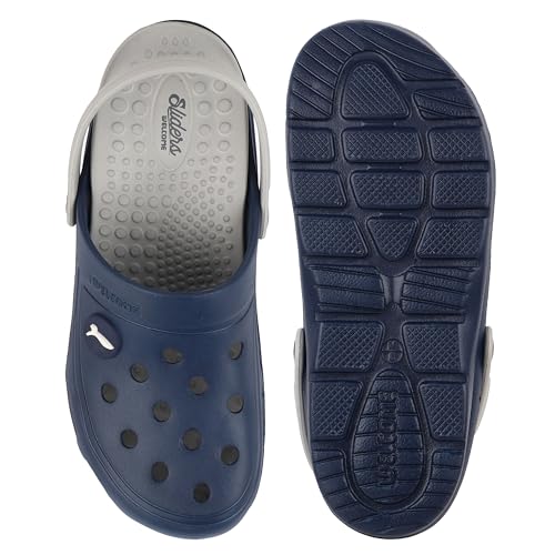 Image of Welcome Men's Casual Clogs /Sandals with Adjustable Back Strap for Adult | Comfortable & Light Weight | Stylish & Anti-Skid | Waterproof & Regular Flipflops