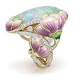Bagues ovales pour femmes : aspect délicat, finition soignée et couleur, bijoux tendance pour femme