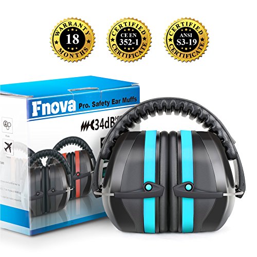 Fnova 34Db Nrr Ear Protection For Shooting, Safety Ear Muffs Defenders #TOP1