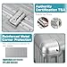AnyZip Luggage Aluminium Frame Suitcase Hard Shell TSA Lock No Zipper 24In Silver