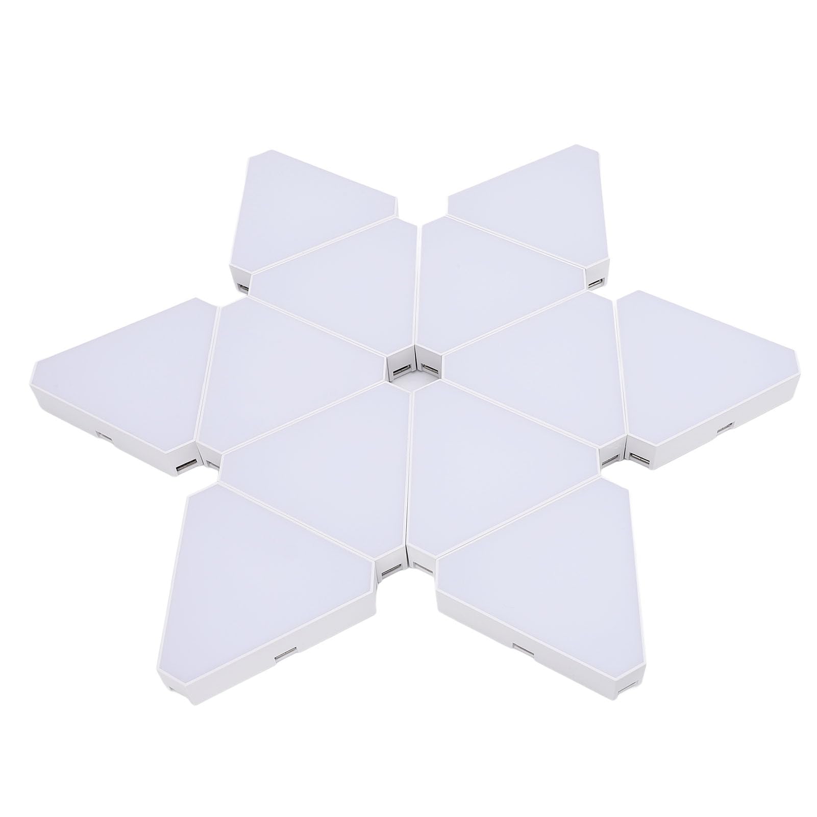 Alomejor Dreieckiges Lichtpanel, RGB-LED-Wandleuchten mit Bluetooth-App-Fernbedienung für die Gaming-Zimmer-Dekoration, 16 Millionen Farben, Musiksynchronisation